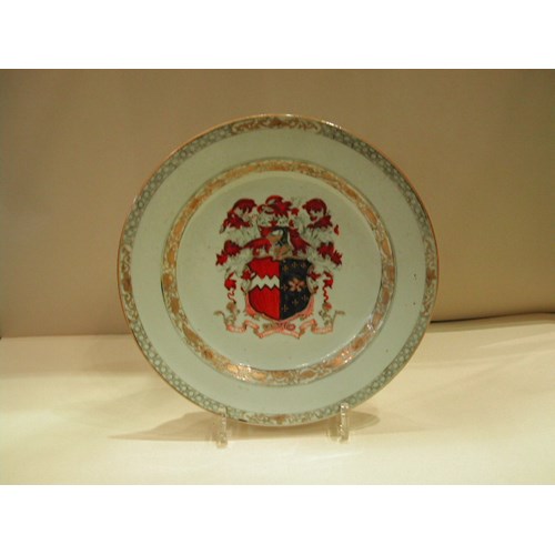 English Armorial plate -Chinese Export
